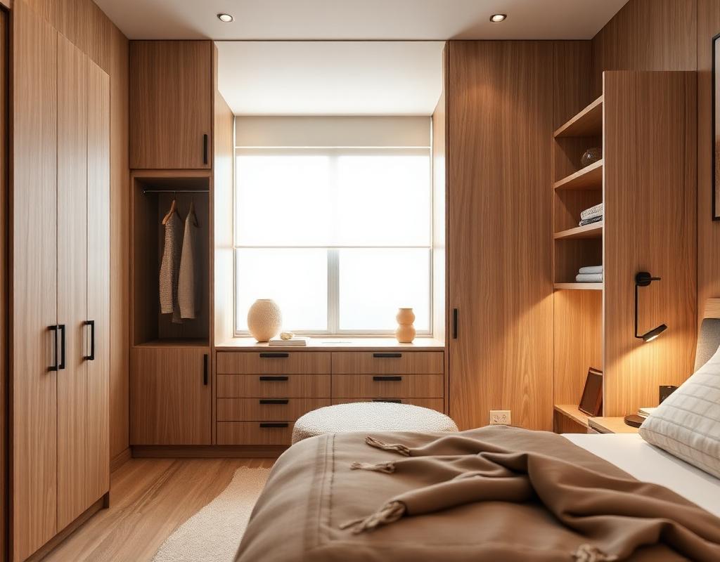 Mueble a medida en madera natural